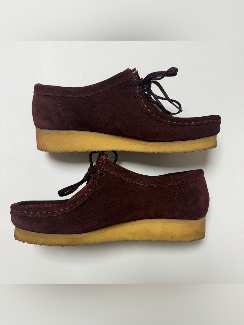 Clarks Originals Wallabee Burgundy Suede Men's 8.5